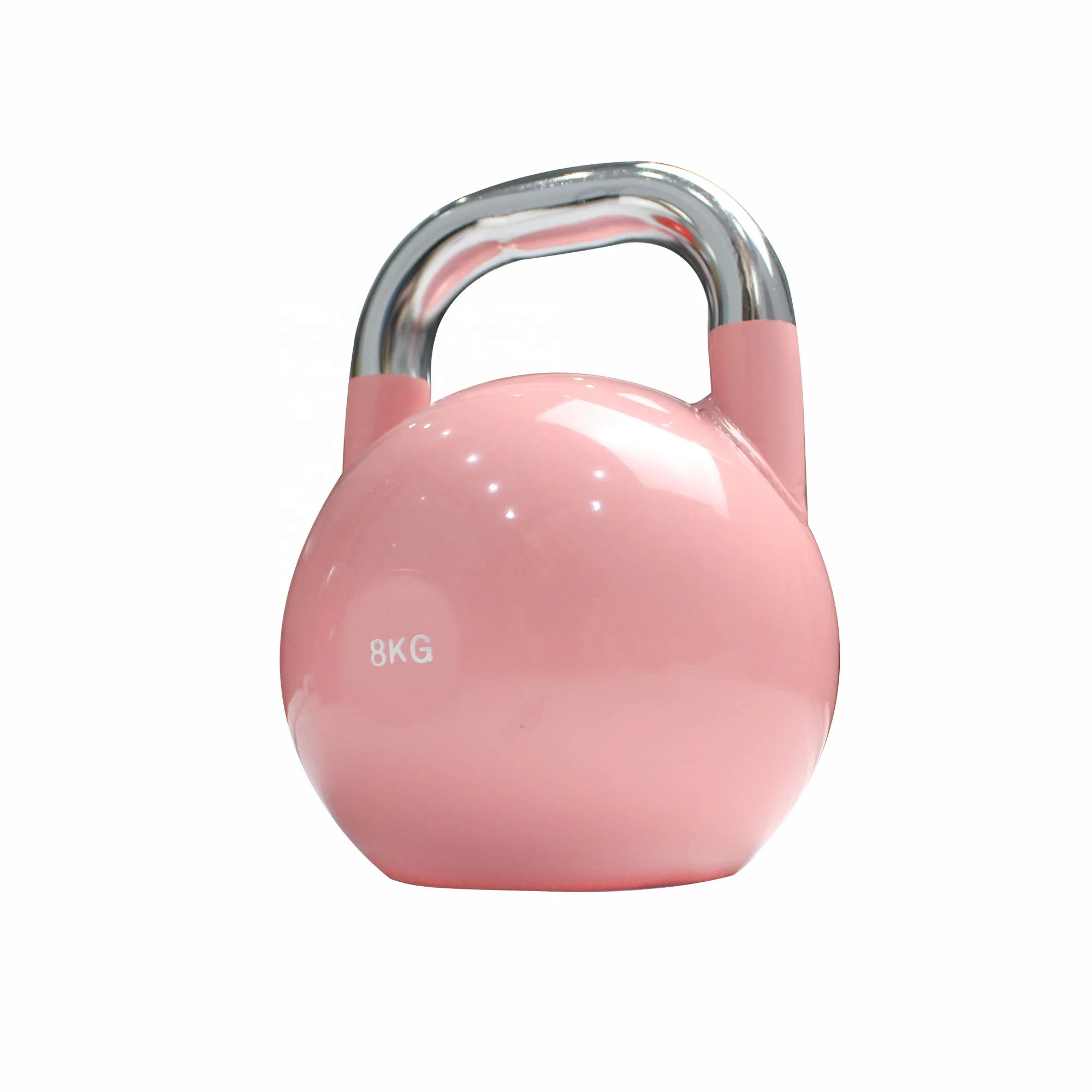 Fitness podnoszenie ciężarów Kettlebells regulowane tanie żeliwny czajnik dzwonki 12-32kg kolorowo powlekane stalowe zawody Kettlebell