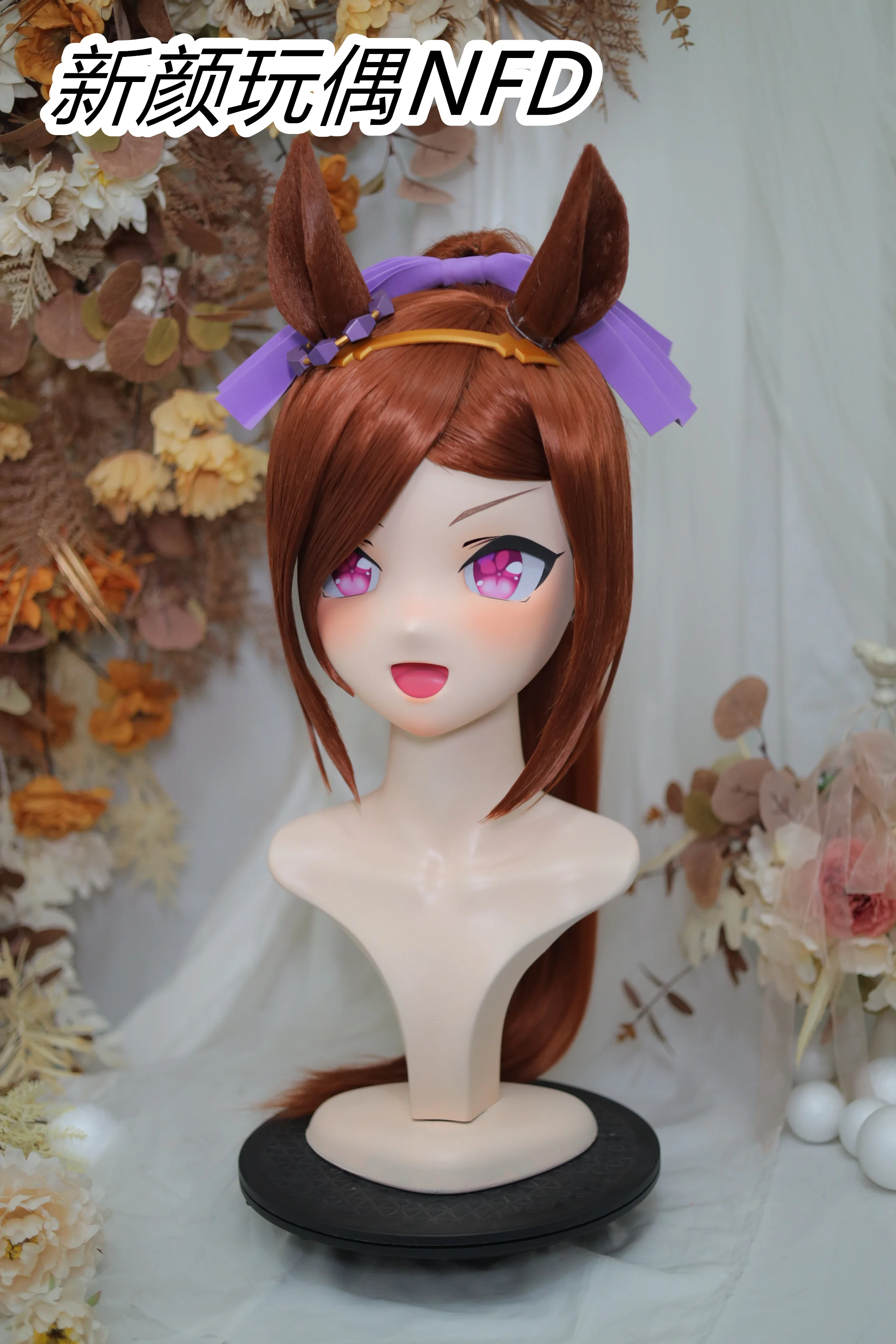 

Customize Character Female/Girl Resin Kig Full Head With Lock Anime Cosplay Japanese Anime Kigurumi Mask