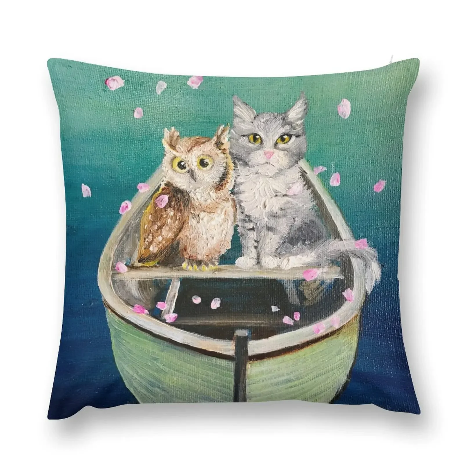 

The Owl and The Pussycat Throw Pillow Christmas Pillow Covers Custom Cushion Photo Decorative Cushions For Luxury Sofa pillow