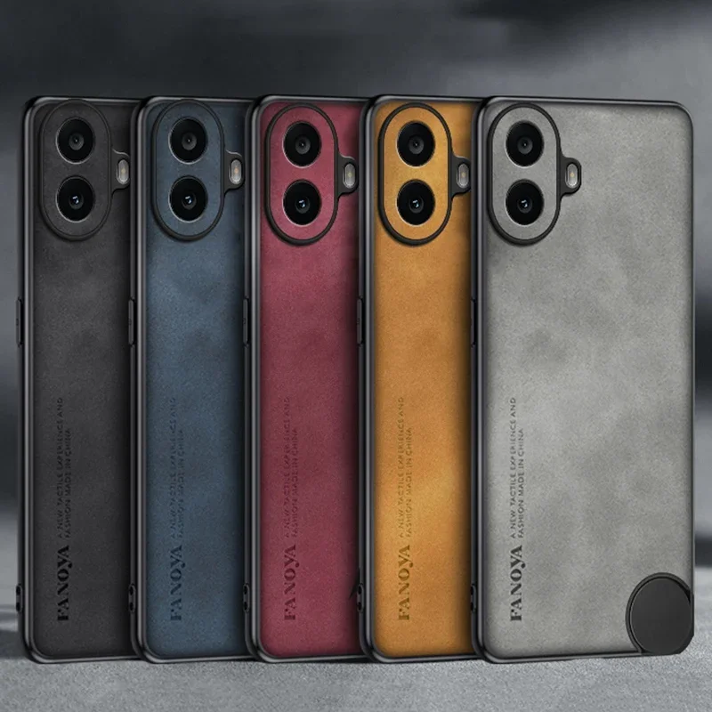 Casespace For Nothing CMF Phone 1 PU Leather Phone Case For Nothing CMF Phone1 Back Cover Silicone Shockproof Full Protection