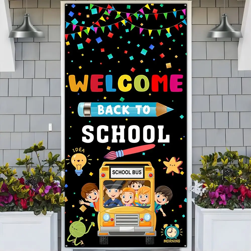 Back to School Decorations - Vibrant Welcome Back Banner for Classroom, Teacher, Office, Home Decoration for First Day of School