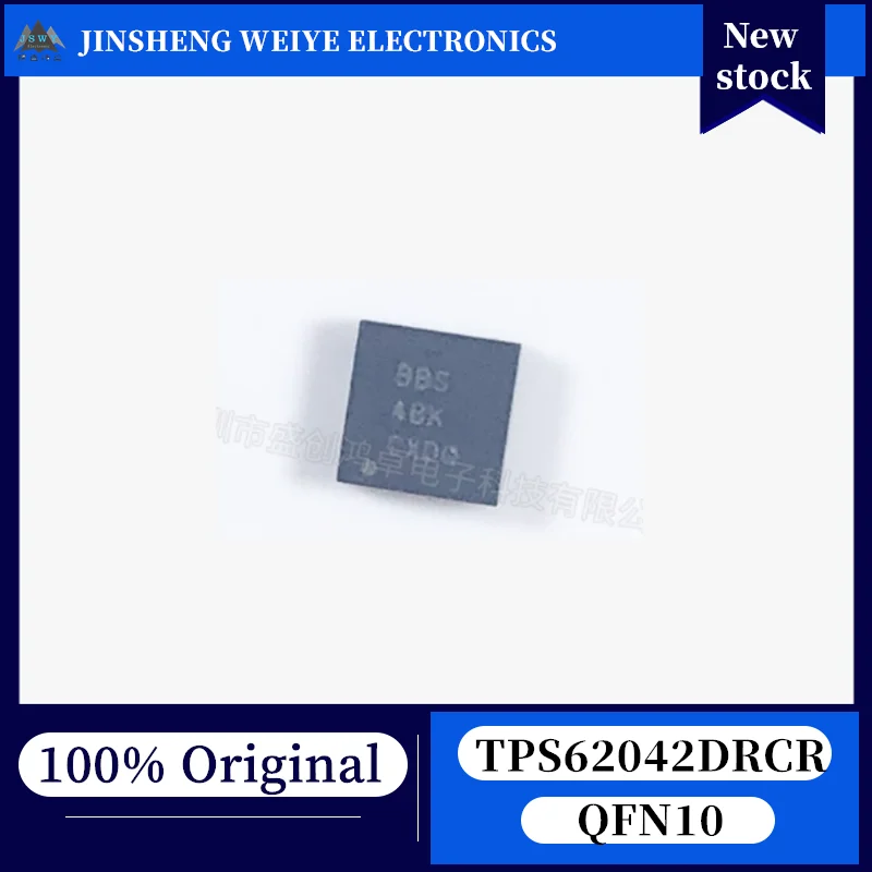 

(5/50 pieces) TPS62042 TPS62042DRCR BBS QFN10 Synchronous Step-Down DC-DC Switching Regulator, 100% New, Original, In Stock,
