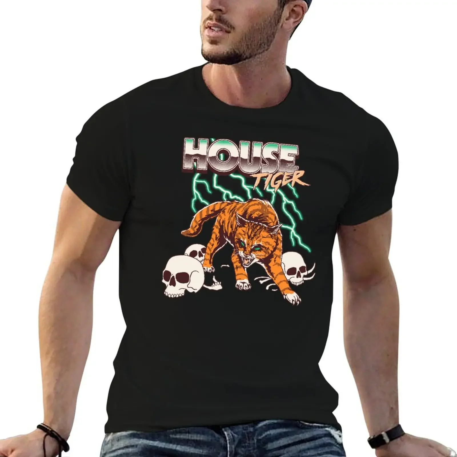 

House Tiger T-Shirt cute tops sports fans compression shirt men