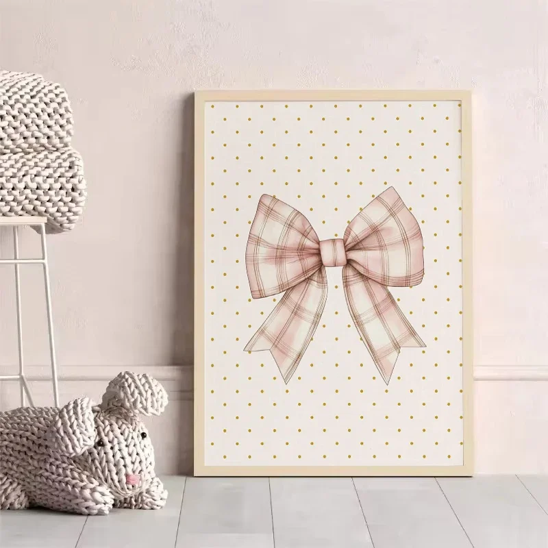 خمر الباليه الحضانة راقصة الباليه Cottagecore الوردي أحذية راقصة القوس المشارك حائط لوح رسم الفن صور ديكور المنزل الداخلي