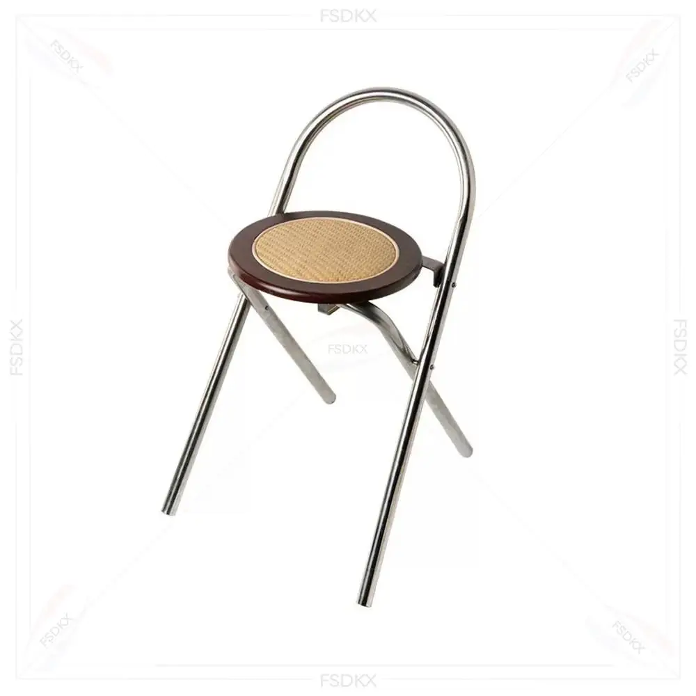 Modern Popular Design Modern Round Metal Outdoor Bar Stools Stainless Steel Round High Counter Stools