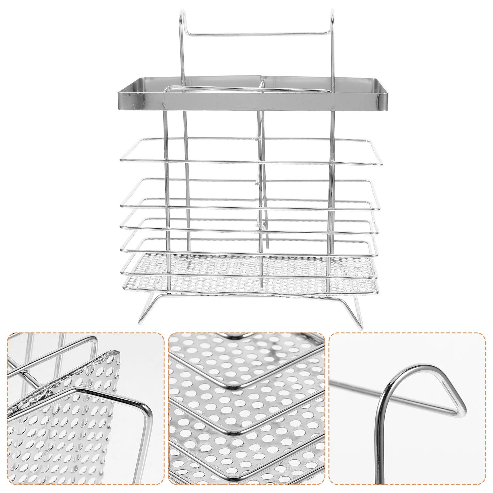 

Chopstick Holder Draining Cutlery Rack for Party Drying Storage Camping Hanging Container