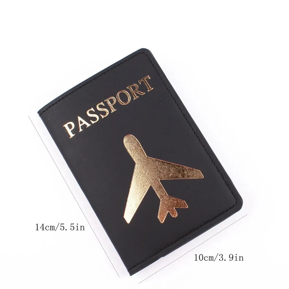 Couple Wedding Passport Cover Case Set Letter Travel Holder Passport Cover New Hot Stamping Plane Passport Cover Luggage Tag