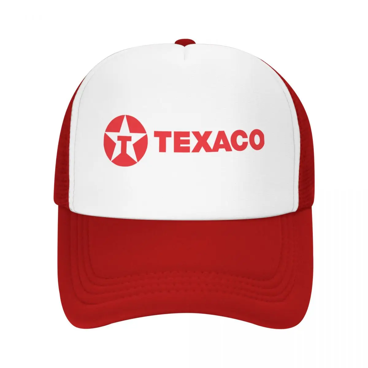 Texaco Oil topi Trucker bintang berujung lima uniseks topi ayah topi Trucker topi matahari topi Snapback sejuk topi bisbol jaring musim panas