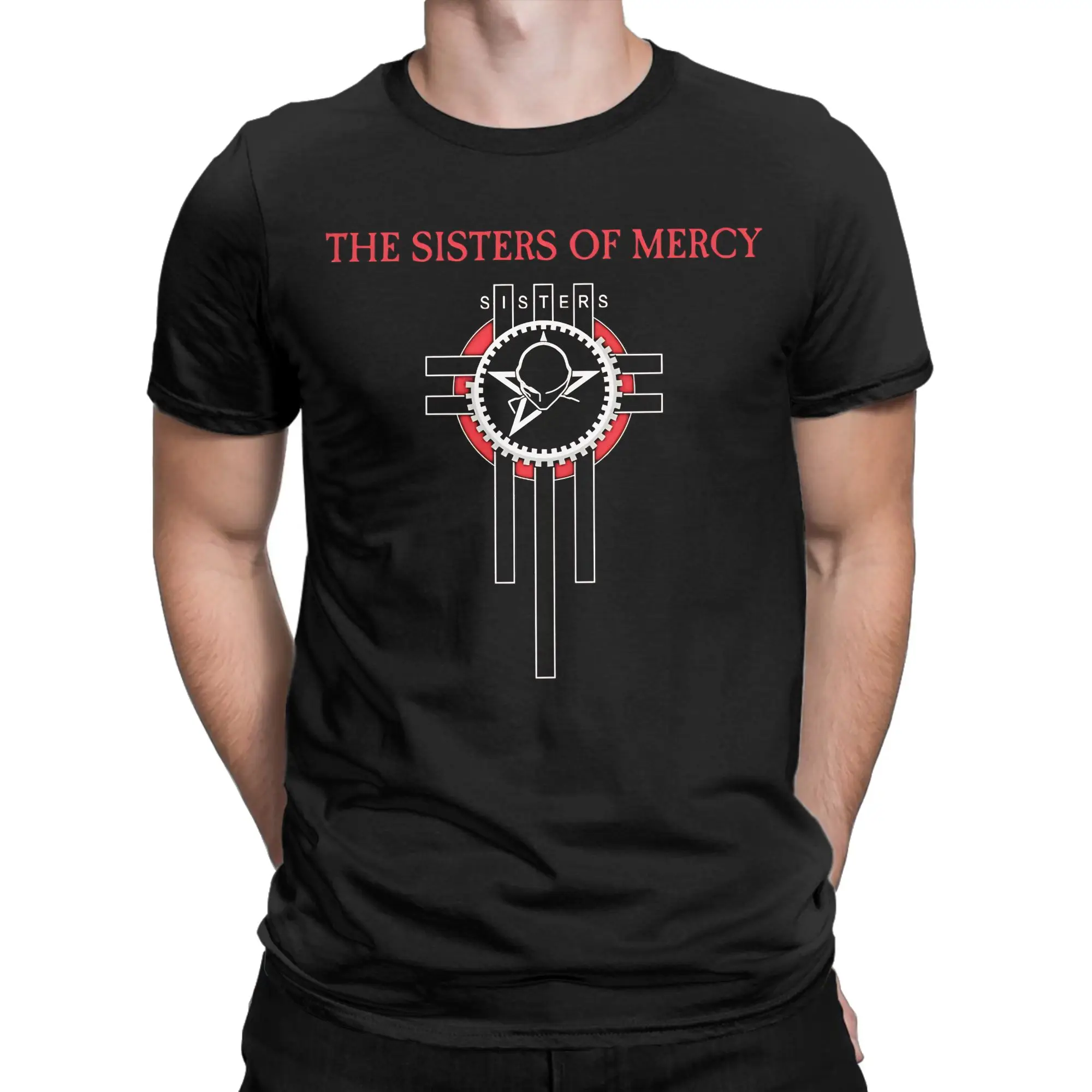 Funny Love  Logo Music Favorite Novelty 100% Cotton T-Shirt The Sisters Of Mercy Tops Tees For Men