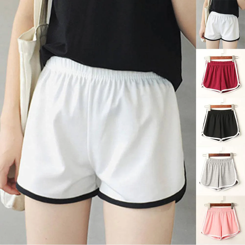 

Женские шорты для йоги, повседневные дышащие шорты с высокой талией для пляжа, отдыха и тренировок в спортзале