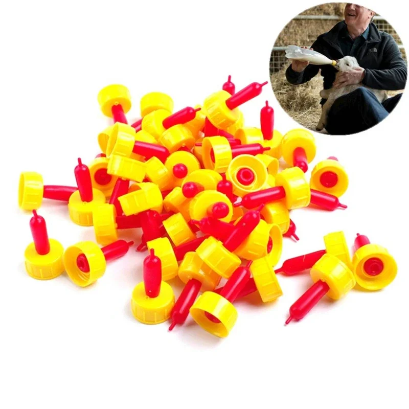 100PCS Animal Feeders Sheep Nipple Mammal Silicone Pacifier Feeding Equipment