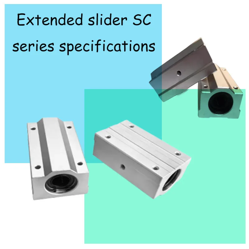 

New SCS8/10/12/13/16/20/25/30/35/40/50LU Extended Box-Type Slider Linear Light Guide Rail Light Guide Sliding Accessories