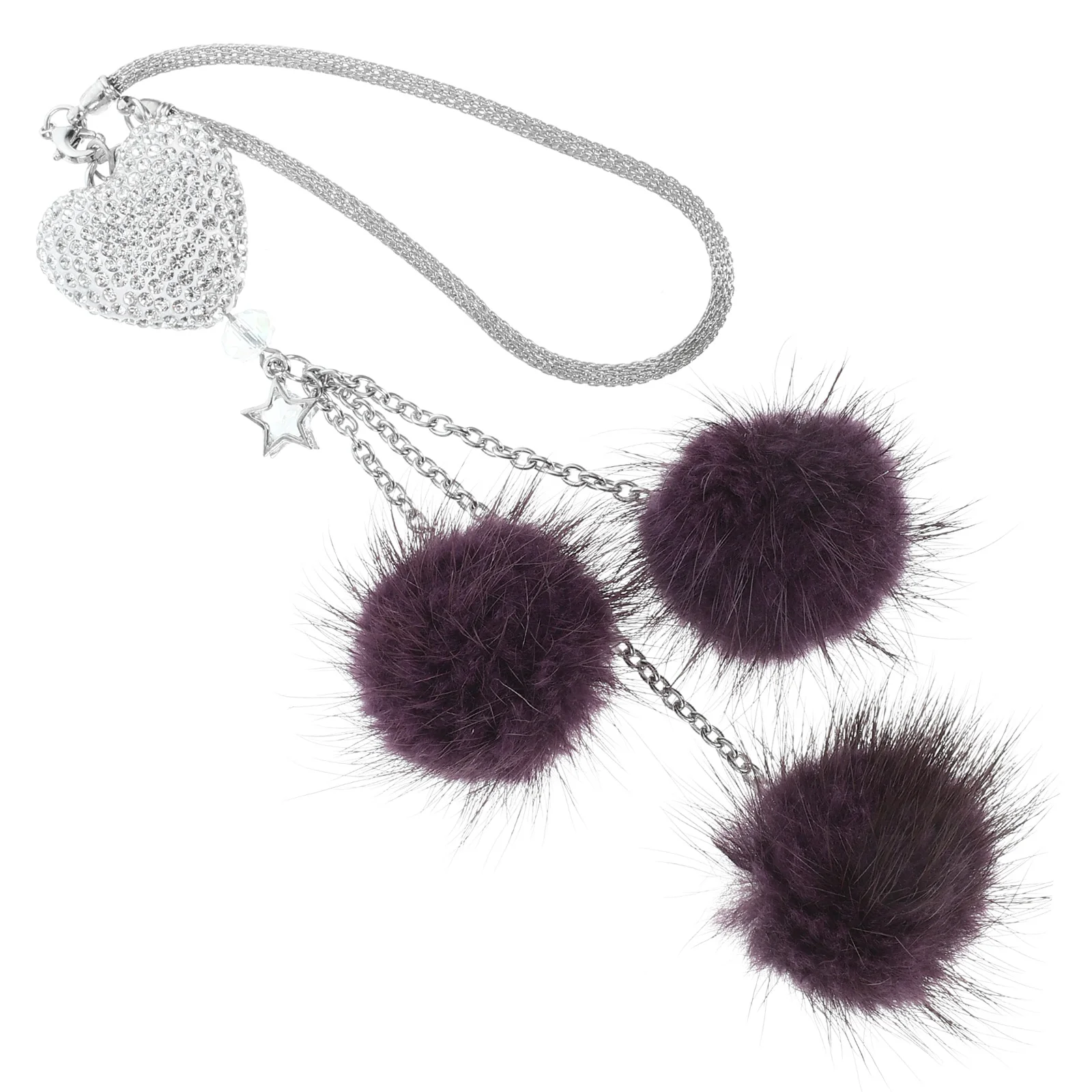 

Car Accessories Crystal Pendant Rear View Mirror Rearview Ornament Hanging Rhinestone