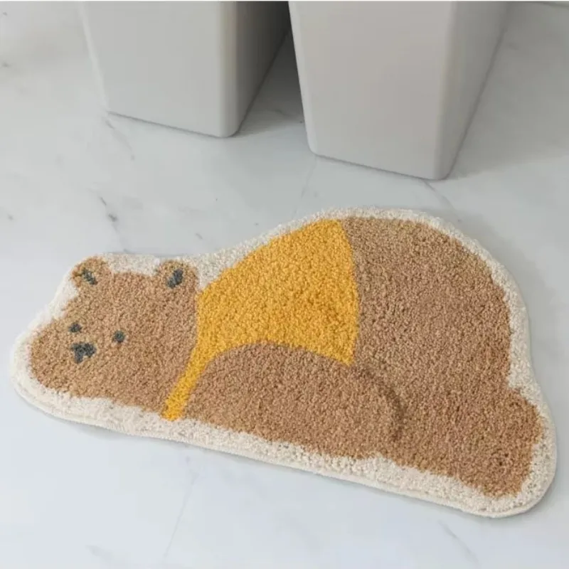 VIKAMA Fun Animal-Shaped Area Rugs: Bathroom, Toilet, and Entryway Rugs—Insulating, Warm, Non-Slip, and Home Decor