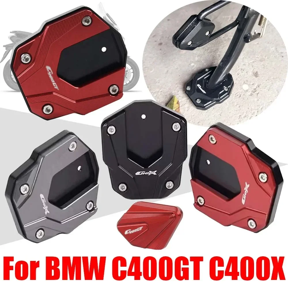 For BMW C400GT C400X C400 C 400 X GT C 400X 400GT Accessories Kickstand Foot Side Stand Extension Pad Support Plate Auxiliary