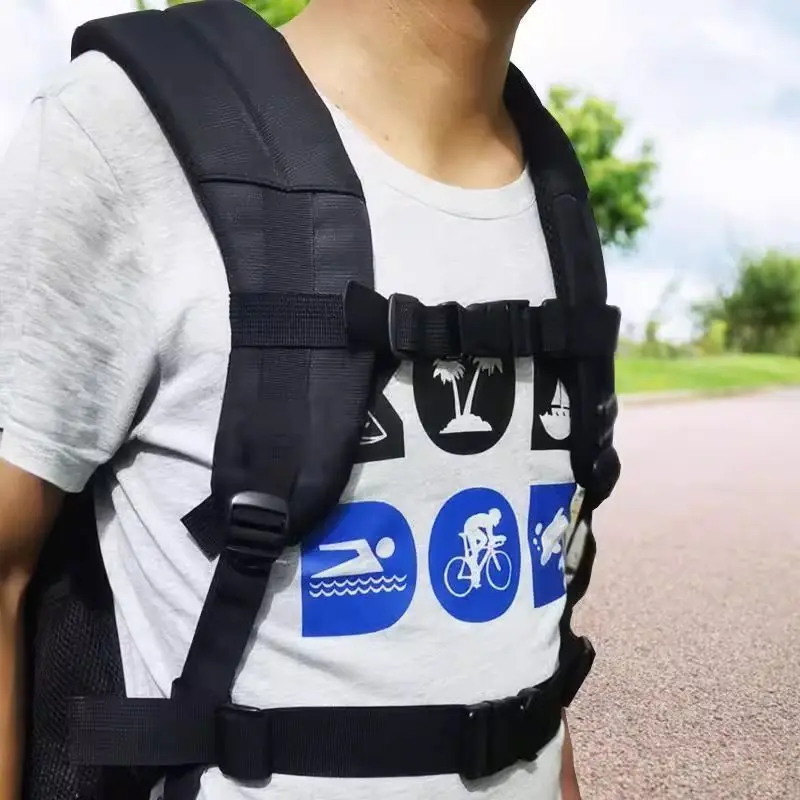 Rucksack Brust Tasche Gurt Harness Einstellbar Für Tasche Outdoor Zubehör Camping Taschen Riemen Taktische Für ShoulderStrap Rucksack – Detail 3