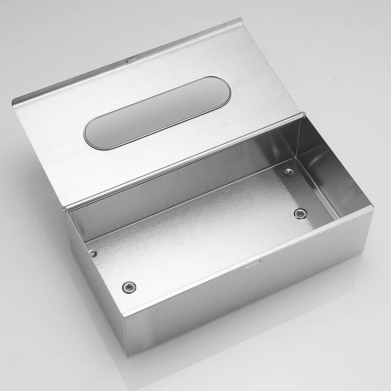 Kotak Tisu Baja Tahan Karat 304 Persegi Gaya Nordik Tempat Tisu Hotel Kafe Dekorasi Modern Minimalis Dispenser Kertas untuk Rumah