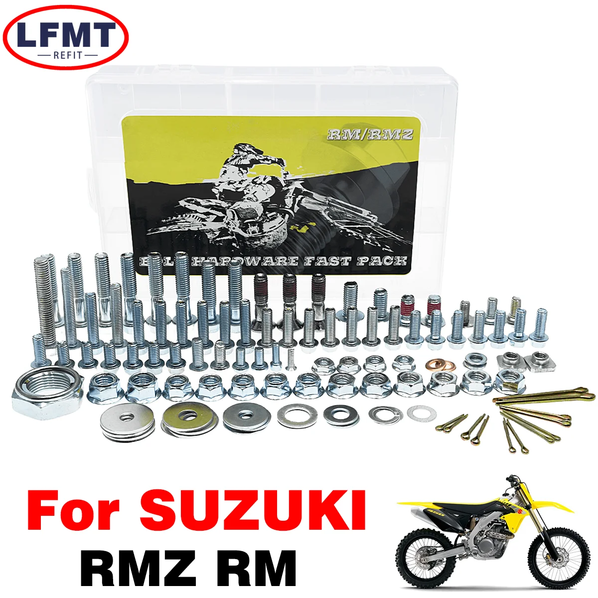 

Hardware screw bolt repair rescue mending Full tool kit Fastener For SUZUKI RM RMZ RMX DRZ 80 85 125 150 250 300 450 Dirt Bike