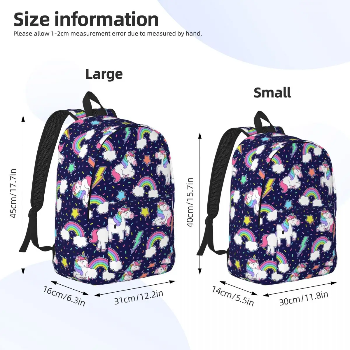 Cartable coloré étoile arc-en-ciel pour fille, sac à dos Nairobi Orn, cartable d'école primaire, sac à dos mignon pour adolescents