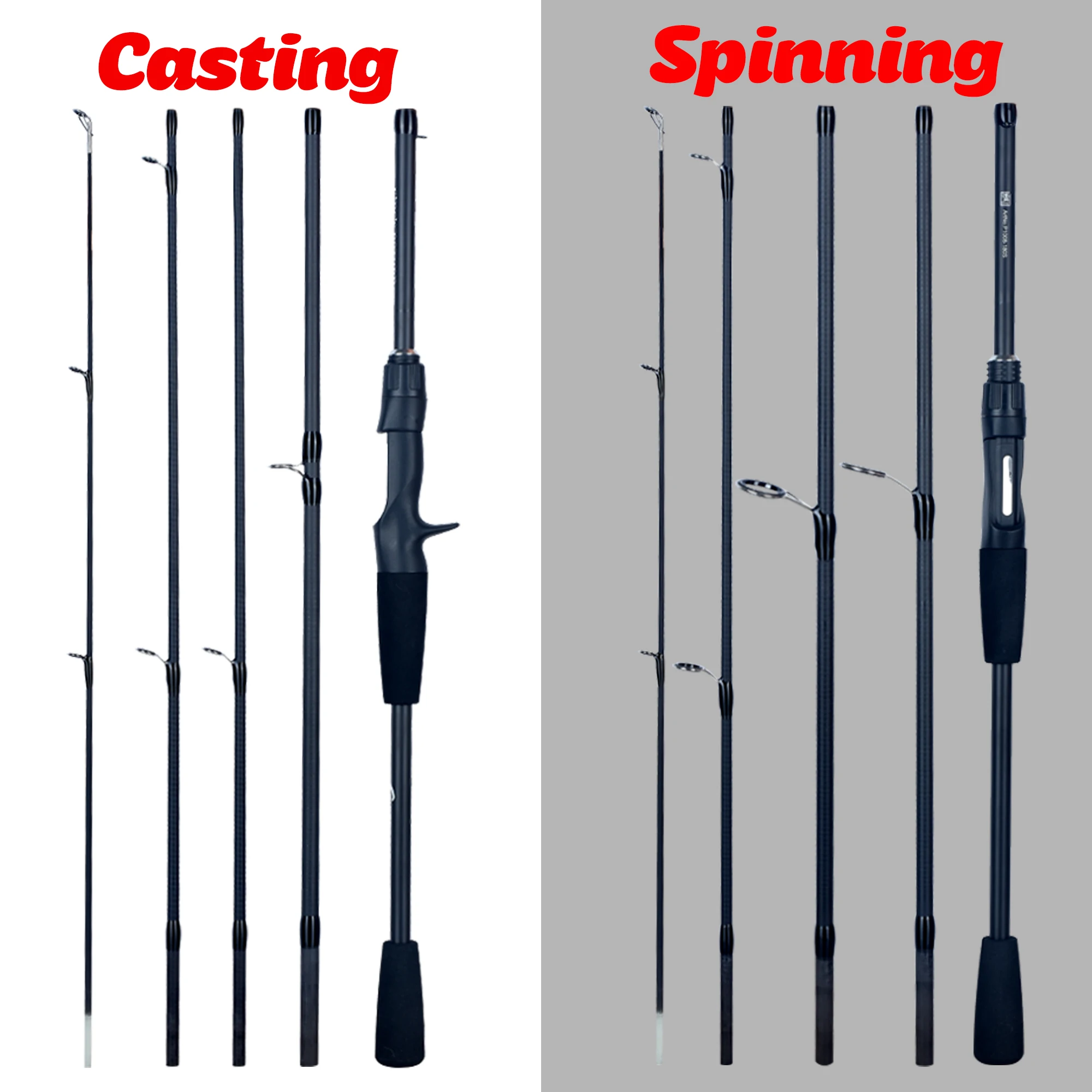 PHISHGER Spinning Baitcasting Travel Carbon Mini Goods For Fishing Rods Casting Weight 5-30g M Fast Ultralight Lure Trout Pole 썸네일 6