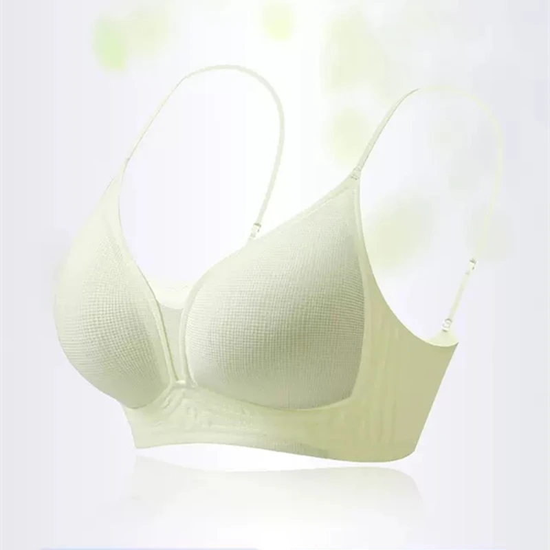 

Женский бесшовный бюстгальтер пуш-ап без косточек, глянцевое нижнее белье, чашка 3/4, удобное нижнее белье без стального кольца для женщин