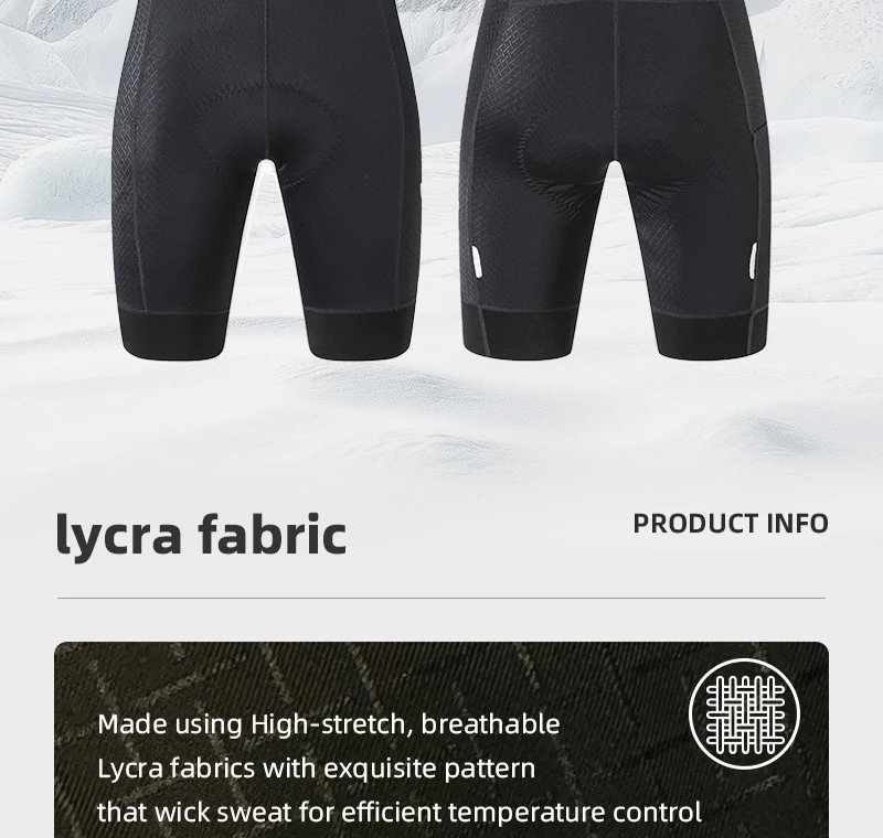 KYWBIKE Herren Pro Fahrrad Trägerhose Sommer Atmungsaktiv Feuchtigkeitsableitend 3 Taschen Langstrecke Rennrad MTB Profi Team Radhose – Detail 10