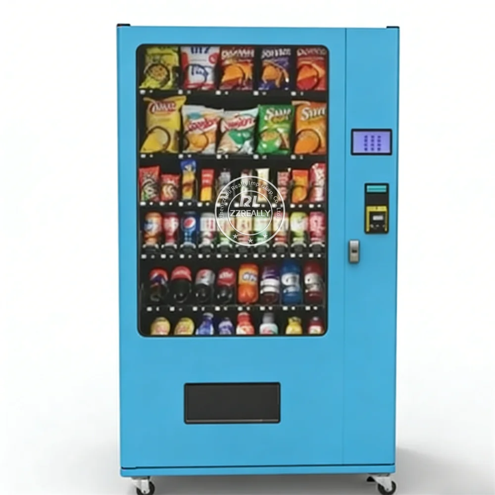 

Refrigerated Beverage Snack Vending Machine Automatic Cold Drink Snack Self Service Vending Machine