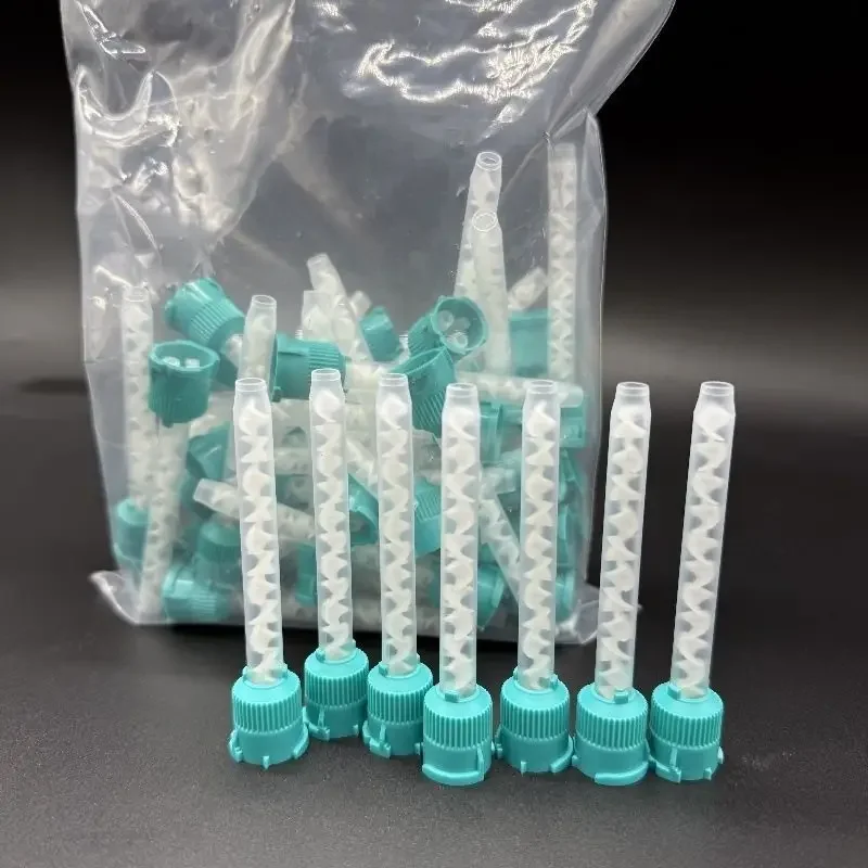 JJ 100Pcs New Conveyor Head Short Heavy Body Mixing Head Occlusal Recording Stirring Head. Best Tool