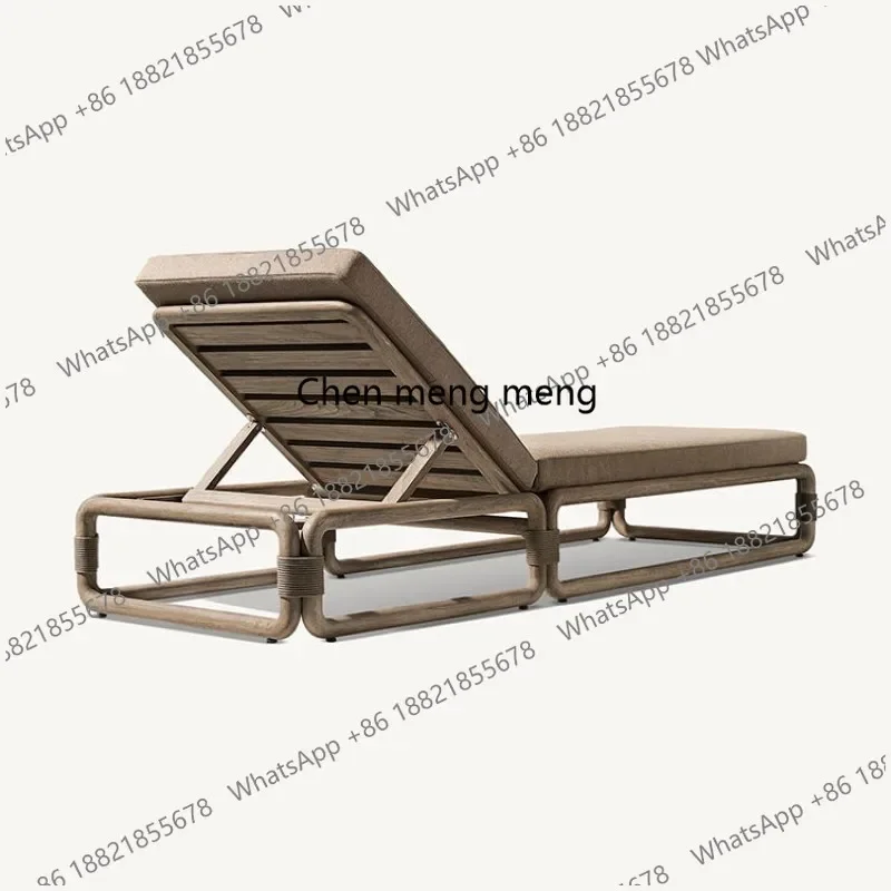 

E182 Sun Lounger Modern Terrace Leisure Patio Furniture Outdoor Furniture Weathered Teak Daybed