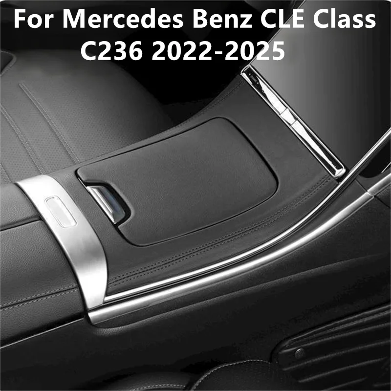 

Styling Mouldings For Mercedes Benz CLE Class C236 2022-2025 Car center console panel Center panel decorative cover Only for Lef