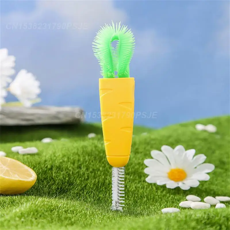 Corner Brush And Style Hook Type Remover Abs Tpr Cleaning Tools Carrot Cup Lid Brush Spiral Crevice Brush