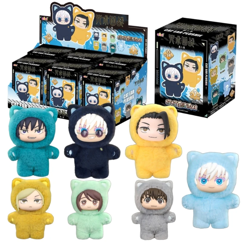 

HOT In Stock Jujutsu Kaisen 2 Cat Ear Plushie Series Blind Box Mystery Box Anime Plush Doll Kawaii Toy Collect Festvial Gift**