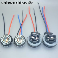 Shhworldsea 1 adet 1156 1157 ampul soket Brake lamba tutucu Brake/5W adaptörü baz konektörü fren işık plastik araba aksesuarları için