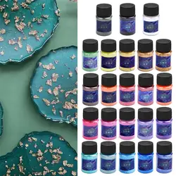 10g/Bottle Pearlescent Powder Resin Pigment Mica Mineral Powder Dye Epoxy Resin Paint Dye Pigment Nail Art Decor Makeup 23 Color