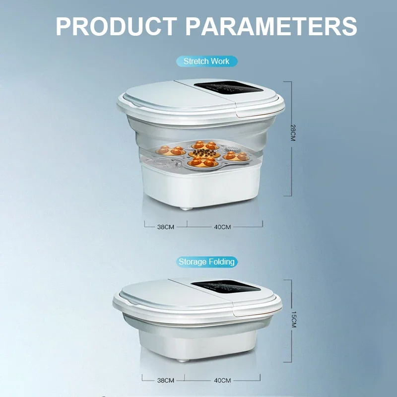 New Bath Multifunction Collapsible Detox Machine Inoic Pedicure Bath for Foot Spa Massager