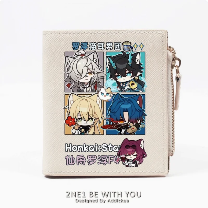 

Anime Honkai: Star Rail Blade Zipper Fashion Wallets PU Purse Card Holder Money Bag Gift B254 Cosplay