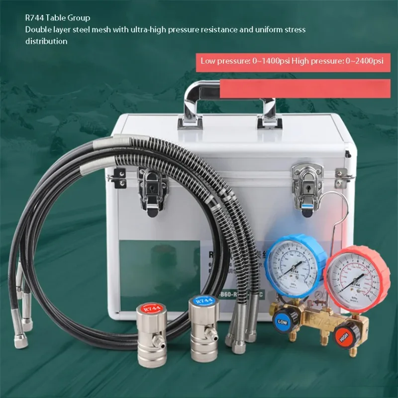 HS-R744 CO2 Refrigerant Snow Fluorination Test Manifold for CO2 Fluorination Work