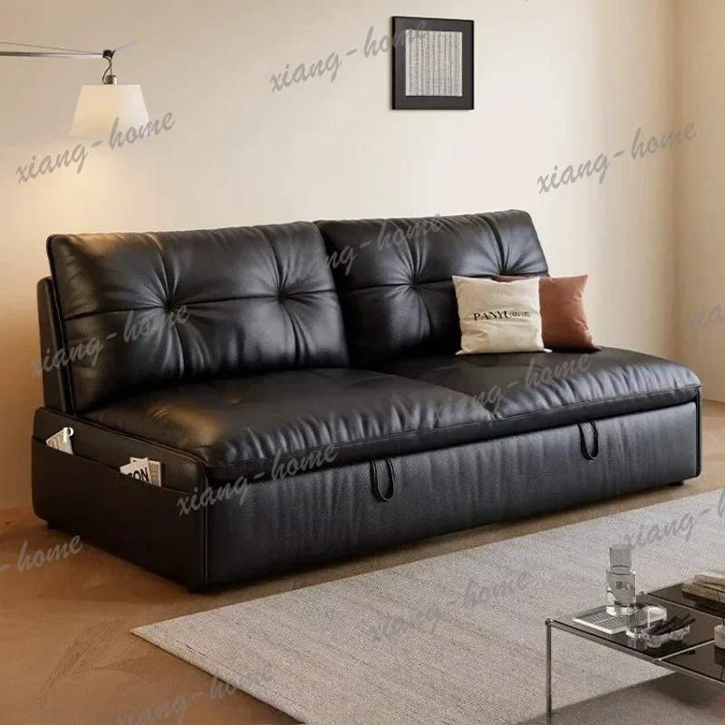 FG 115cm 165cm 195cm Couch Furniture Modern Foldable Convertible Sofa Bed Dual Use Single Double Living Room Sofas And Seating