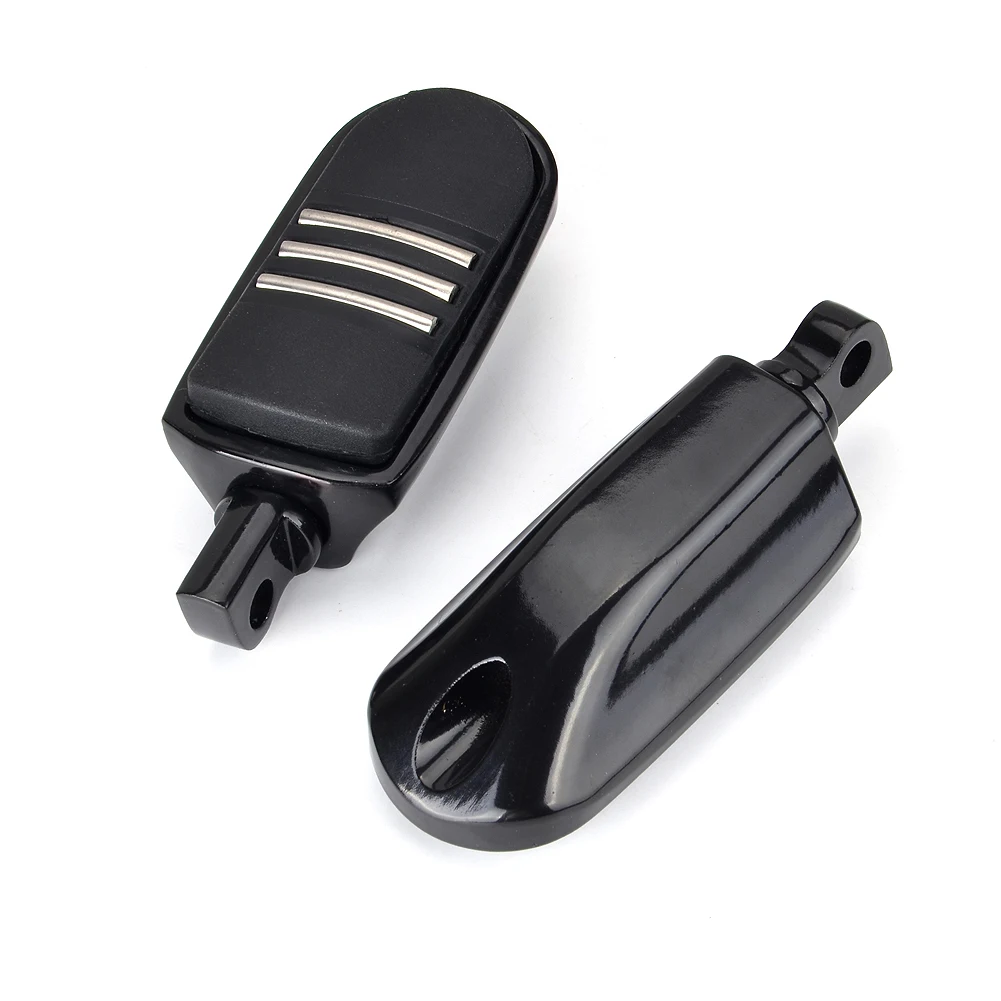 Motorfiets Voetsteunen Aluminium Snelweg Pinnen Voetsteunen Voetsteun Voor Harley Alle Modellen met Mannelijke Mount Voetsteun Beugel 10mm Diameter