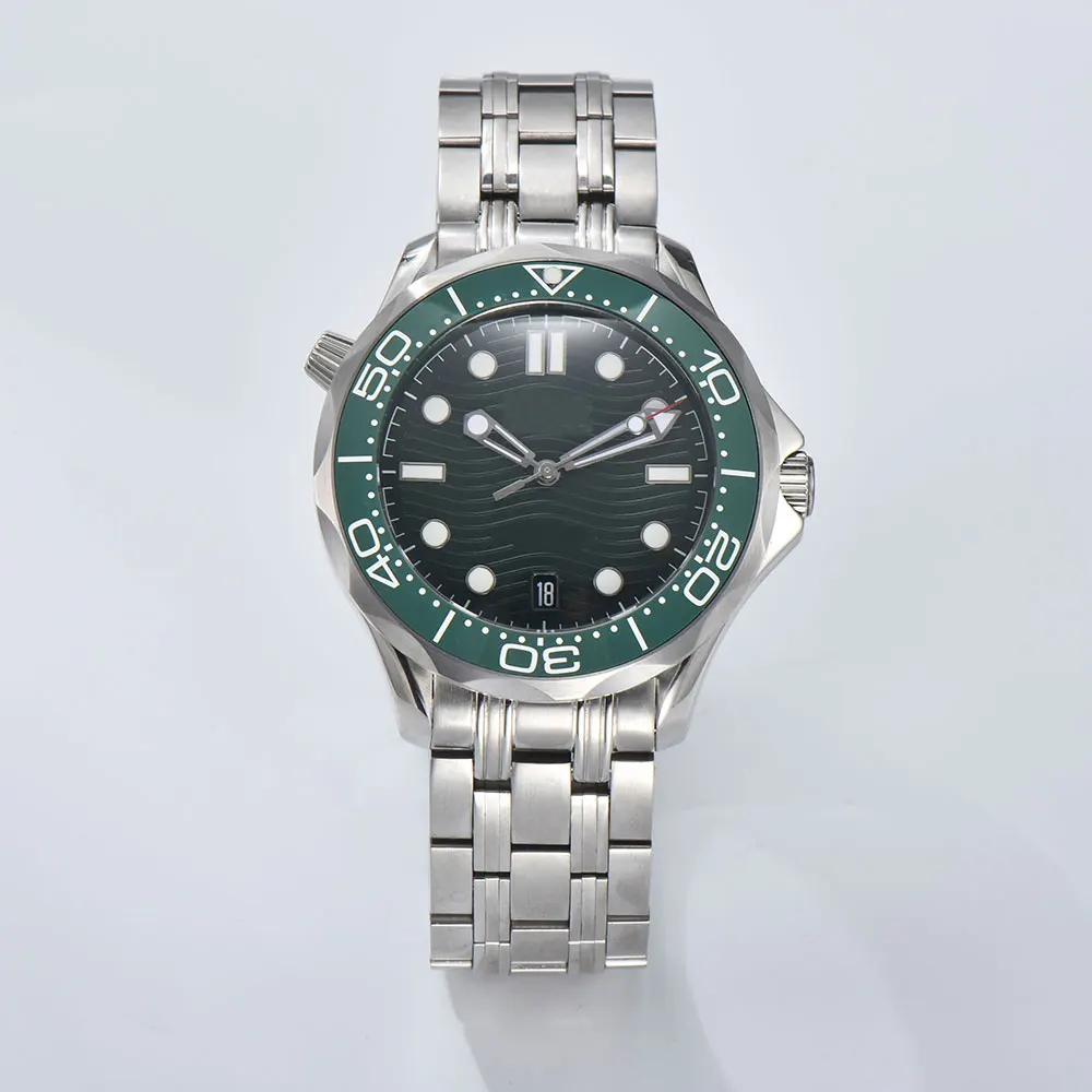 41mm 316L Stainless Steel Sapphire Glass Watch C3 Lumiouns 5Bar Waterproof Suitable for NH35 Automatic Movement Seamaster image 3
