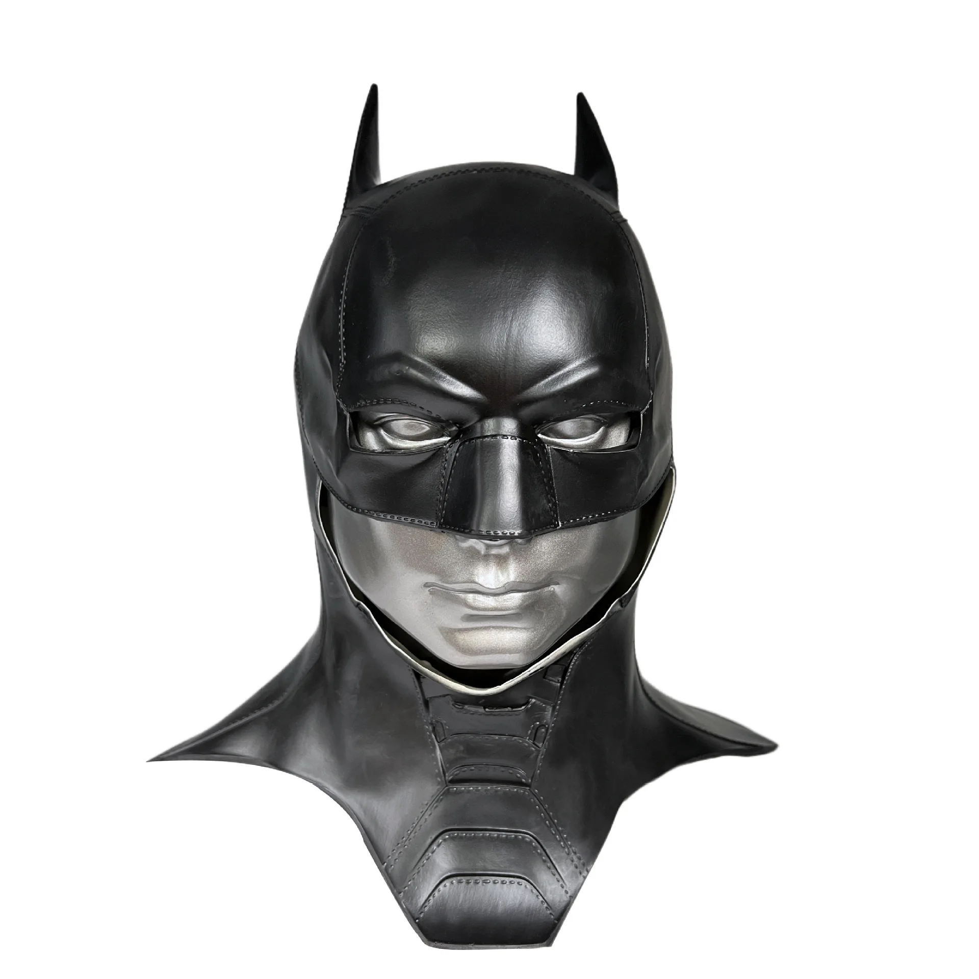 Cafele 2022 uomini adulti pipistrello supereroe Cosplay Bruce Wayne Costume Halloween Masquerade maschera accessori in lattice nero