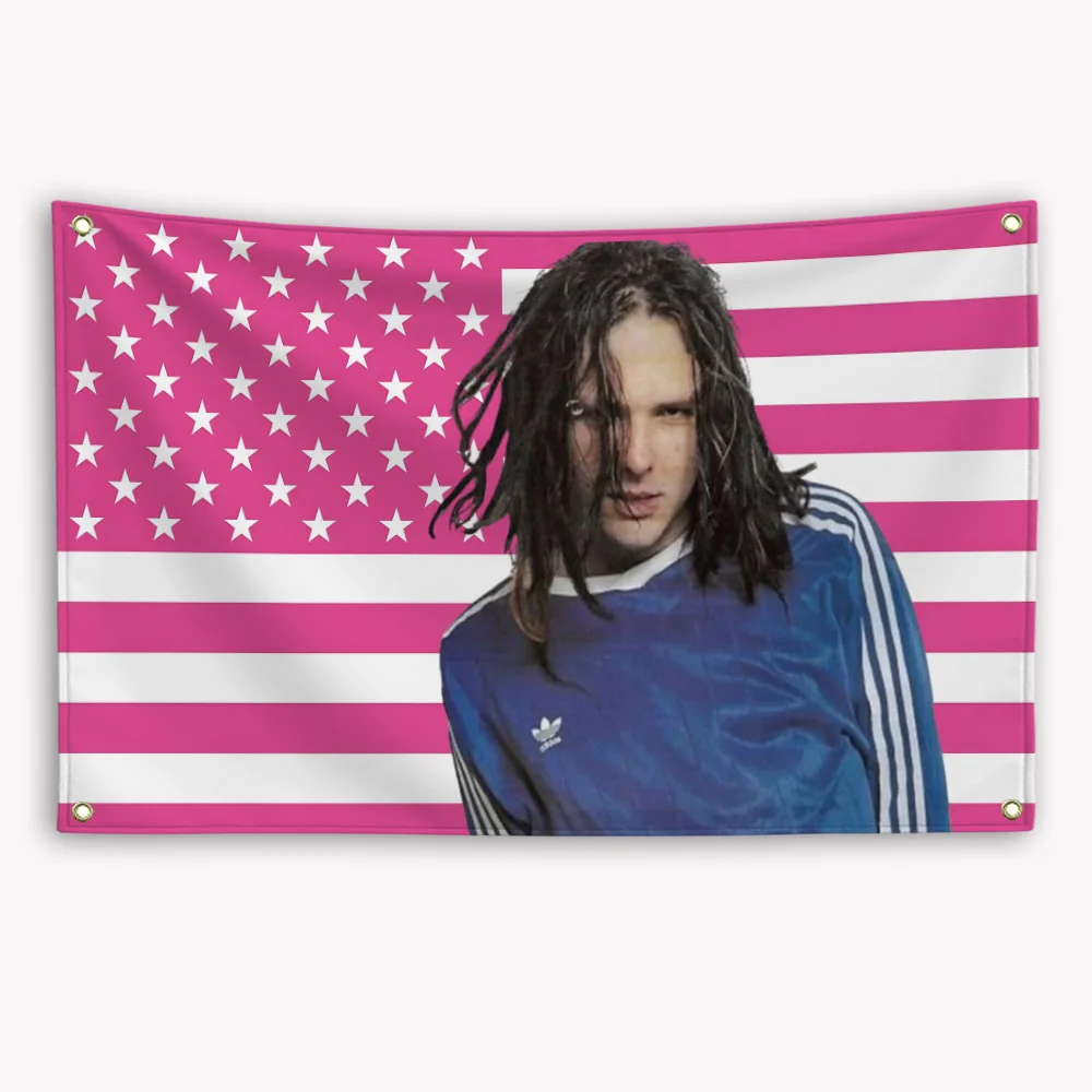 J-Jonathan D-Davis American Flag Banner Flaga Decorative Home Objects Decoration Garage Flags Outdoor Decor Tapestry Barber Shop