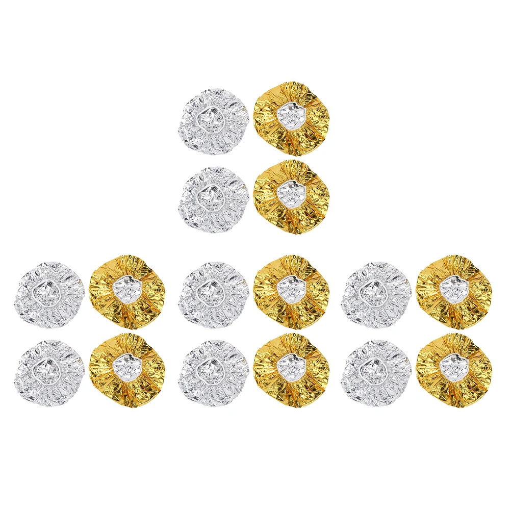 

16 Pcs Shower Cap Aluminum Foil Hair for Heat Deep Conditioning Processing Caps