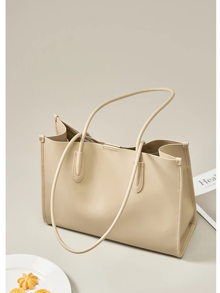 

Модная женская сумка OL из натуральной кожи, женская сумка через плечо, большая вместительная сумка-шоппер, легкая сумка-тоут