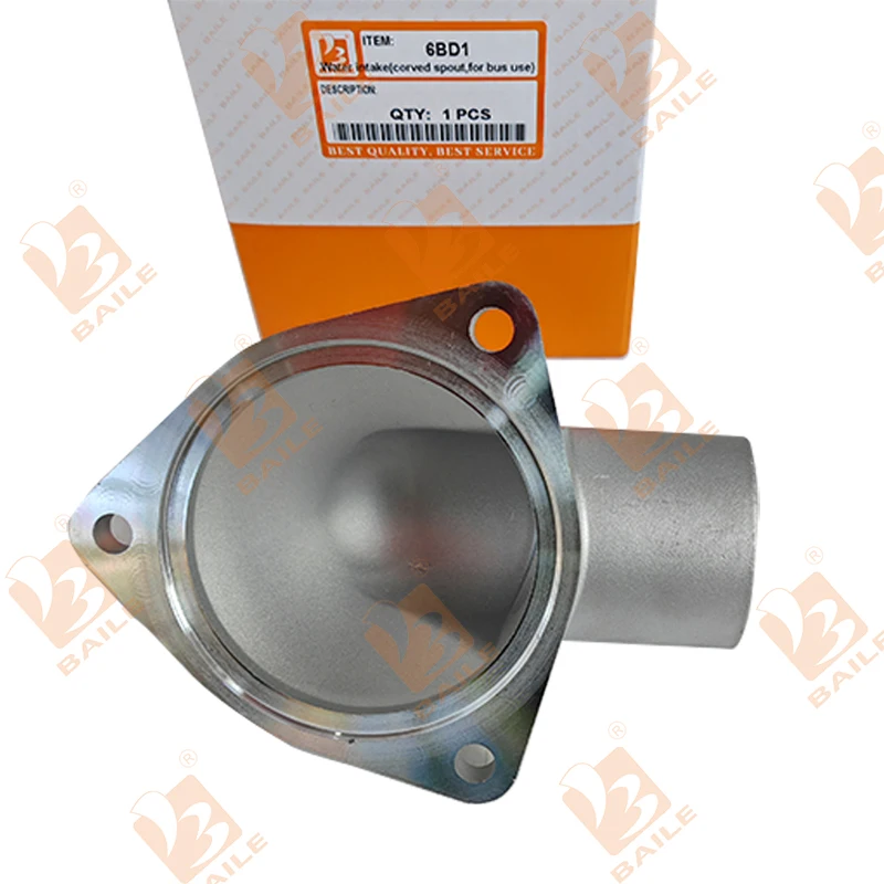 

6BD1 Thermostat Cover Thermometer Lower Seat Water Outlet For Isuzu