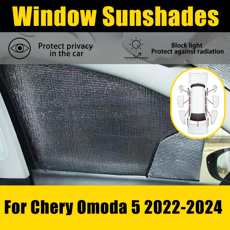 

For Chery Omoda 5 Chirey C5 2022 2023 2024 Anti-UV Cover Sun Visor Car Parasol Window Protector Windshield Sunshade Accessories