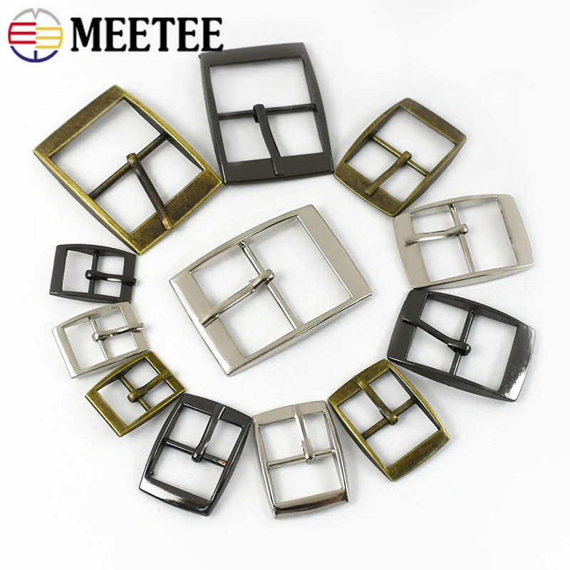 5/10Pcs 15-30mm Metal Buckles Belt Pin Buckle Backpack Strap Adjust Clasp Webbing Ribbon Hook Bag DIY Hardware Accessories