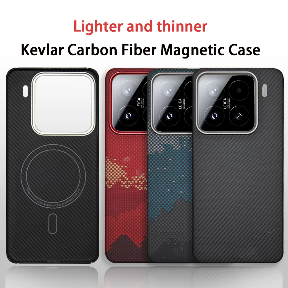 For Xiaomi 15 Series Case, COXN Aramid Fiber Ultra Thin Lightweight with/without Magsafe Magnetic Protective Cover