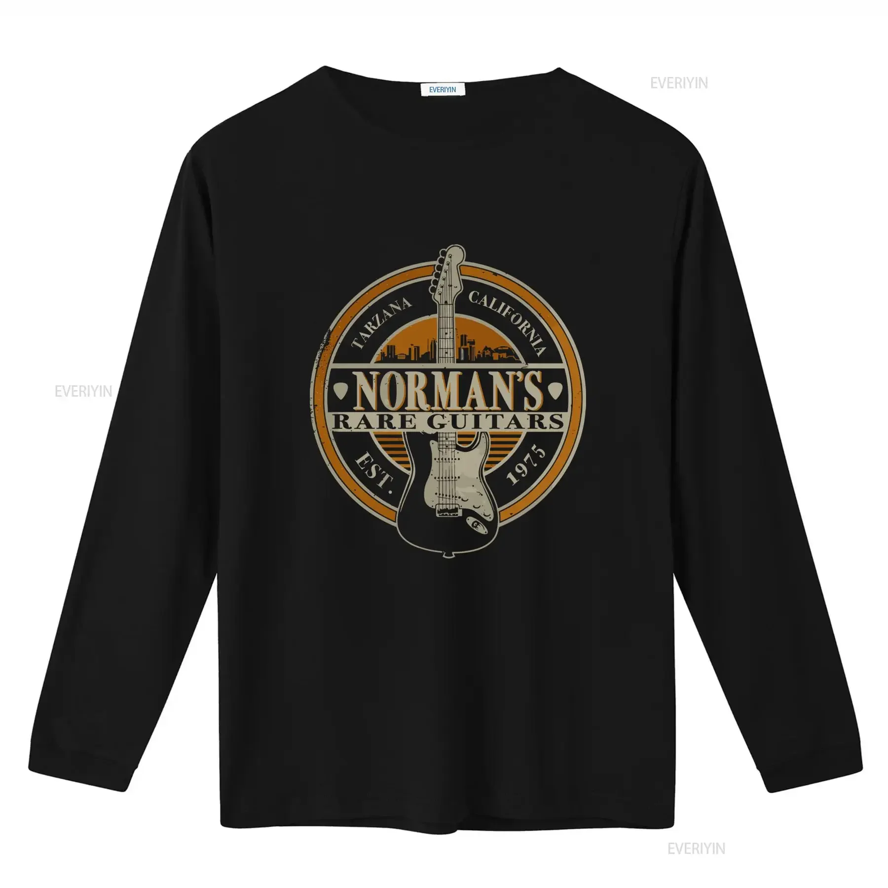 Norman s Rare Guitars T Shirt Full Sizes 5XL Multicolor Retro Guitar Design California Style Est 1975 vintage Washed