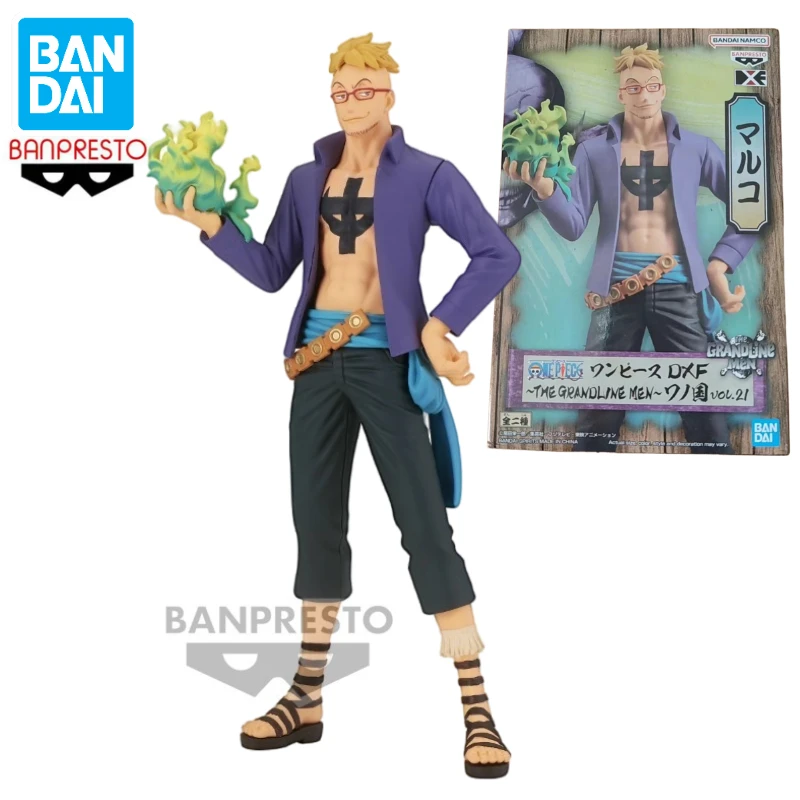 In Stock Bandai BANPRESTO DXF The Grandline Men Vol.21 One Piece Marco Anime Action Figure Toy Gift Model Collection Hobby